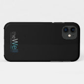 Zwarte telefoonbehuizing met The Well logo Case-Mate iPhone Case (Achterkant (horizontaal))