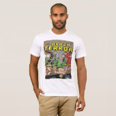 ZWARTE TERROR Cool Comic Book Hoesje Art T-shirt (Voorkant volledig)