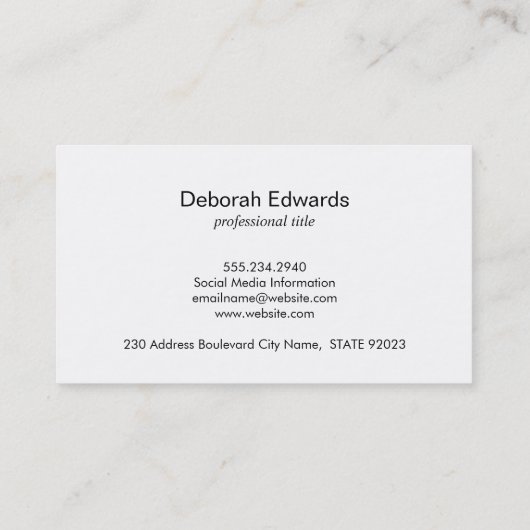 Zwarte textuur | Gouden metalen glans Visitekaartje (Achterkant)