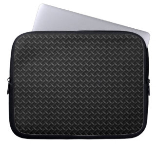 zwarte textuur lederen Neoprene laptophoes 10in Laptop Sleeve