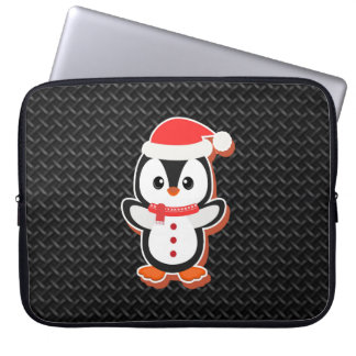 zwarte textuur lederen Neoprene laptophoes 13in Laptop Sleeve