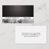 Zwarte textuur | VISITEKAARTJE WATERVERF (Voorkant / Achterkant)