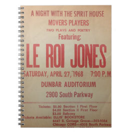 Zwarte theater | LeRoi Jones Spiral-fotonotebook Notitieboek