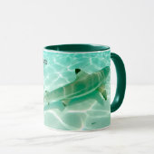 Zwarte Tip Ref Shark Moorea Coffee Mok (Voorkant rechts)
