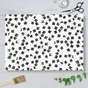 Zwarte Tissue Papier met Cross-structuur