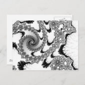 Zwarte Tongues Briefkaart (Voorkant / Achterkant)