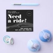 Zwarte toon elegante auto flyer (Enkel)