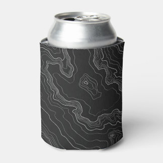 Zwarte topografie blikjeskoeler