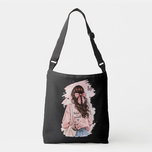 zwarte tote tas (Voorkant)