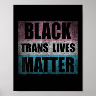 Zwarte transgender leeft transactivisme poster