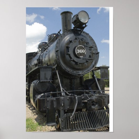 Zwarte trein poster (Voorkant)