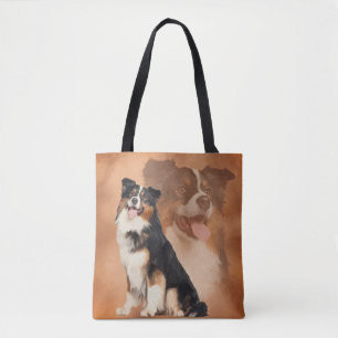 Zwarte tricolor Australian Shepherd - Aussie Draagtas