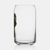 zwarte trots rode groene vuist pan Afrikaanse vlag Blikvorm Glas (Links)