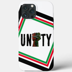 zwarte trots rode groene vuist pan Afrikaanse vlag iPhone 13 Pro Max Hoesje