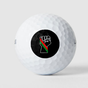 zwarte trots rode groene vuist pan Afrikaanse vlag Golfballen