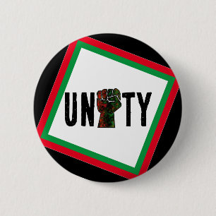 zwarte trots rode groene vuist pan Afrikaanse vlag Ronde Button 5,7 Cm