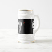 Zwarte Tuxedo met Bow-Stropdas Bierpul (Voorkant rechts)