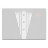 Zwarte Tuxedo met Bow-Stropdas Kaart (Achterkant)