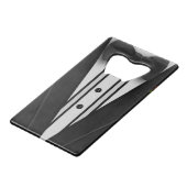 Zwarte Tuxedo met Bow-Stropdas Kredietkaart Flessenopener (Voorkant Gekanteld)