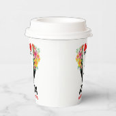 Zwarte Tuxedo Red BowTie & Groomsman Texto Paper C Papieren Bekers (Rechts)