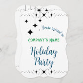 Zwarte Twinkles Kaart (Voorkant / Achterkant)