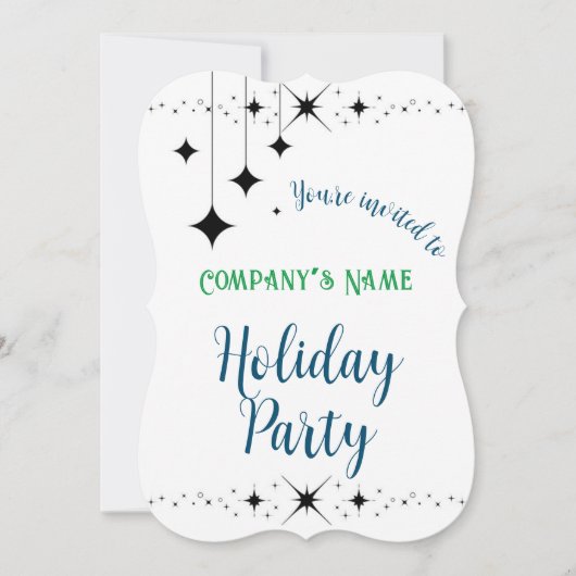 Zwarte Twinkles Kaart (Voorkant)