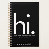 Zwarte Typografie Planner (Voorkant)