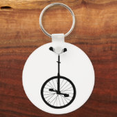 Zwarte Unicycle Sleutelhanger (Voorkant)