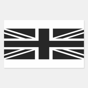 Zwarte-Unievlag Britse vlag (UK) Rechthoekige Sticker