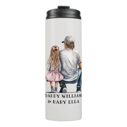 Zwarte vader en dochter Bond (11) Thermosbeker (Voorkant)