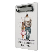 Zwarte vader en dochter Bond (13) Mini Klembord (Angled2)