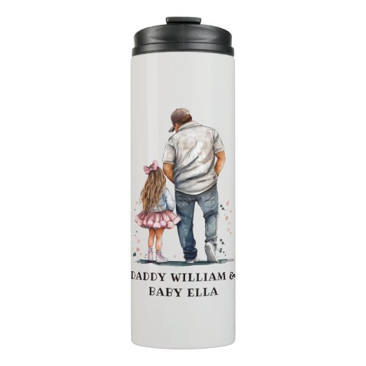Zwarte vader en dochter Bond (14) Thermosbeker (Voorkant)
