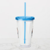 Zwarte vader en dochter Bond (3) Acryl Drinkbeker (Rechts)