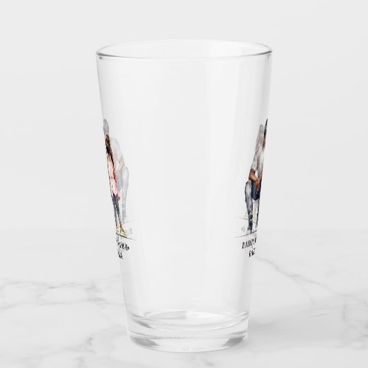 Zwarte vader en dochter Bond (3) Glas (Links)