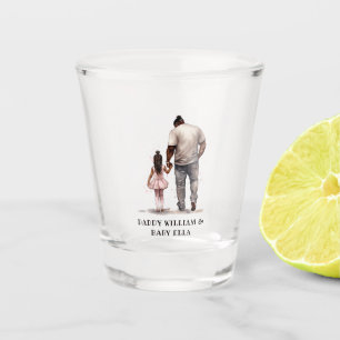 Zwarte vader en dochter Bond (5) Shot Glas