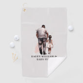 Zwarte vader en dochter Bond (8) Golfhanddoek (Insitu)