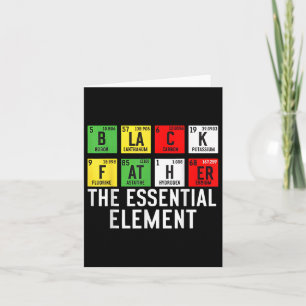 Zwarte vader Het Essentiële Element Vaderdag Jun Kaart