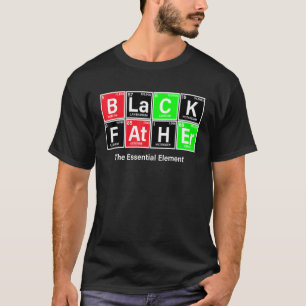 Zwarte Vader Het Essentiële Element Vader's Day D T-shirt