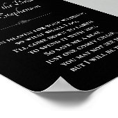 Zwarte vader van bruid in de hemel foto bruiloft poster (Hoek)