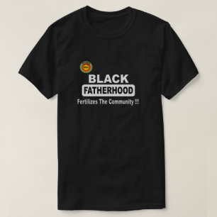Zwarte vaderschap bemest de gemeenschap t-shirt