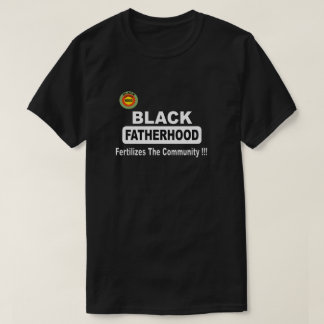 Zwarte vaderschap bemest de gemeenschap t-shirt