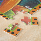 ZWARTE VANGSTEN, MUIS, POMPKIN PATCH HALLOEEN PUZZ LEGPUZZEL (Zijkant)