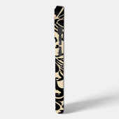 Zwarte Vector Damask Meisje Case-Mate iPhone Case (Achterkant / Links)