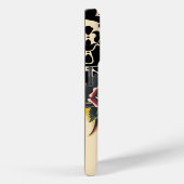 Zwarte Vector Damask Meisje Case-Mate iPhone Case (Achterkant / Rechts)