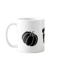 Zwarte vector groenten Brinjal pompoenwortel