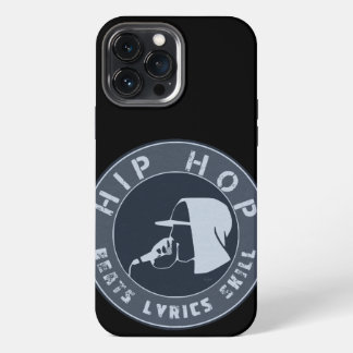 Zwarte vent in Hoodie Rapping op Mic iPhone 13 Pro Max Hoesje