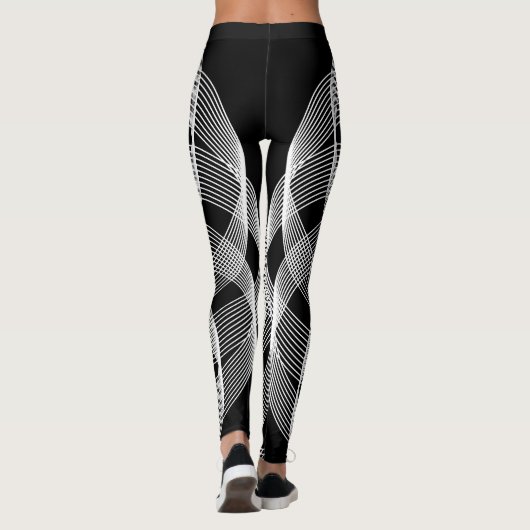 Zwarte ventilator leggings (Achterkant)