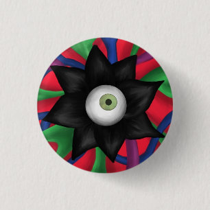 Zwarte ventilator ronde button 3,2 cm
