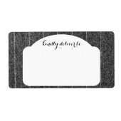 Zwarte verbinding met houtskool, grijs Pinstripe T Etiket (Voorkant)