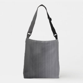 Zwarte verticale Fade Crossbody Tas